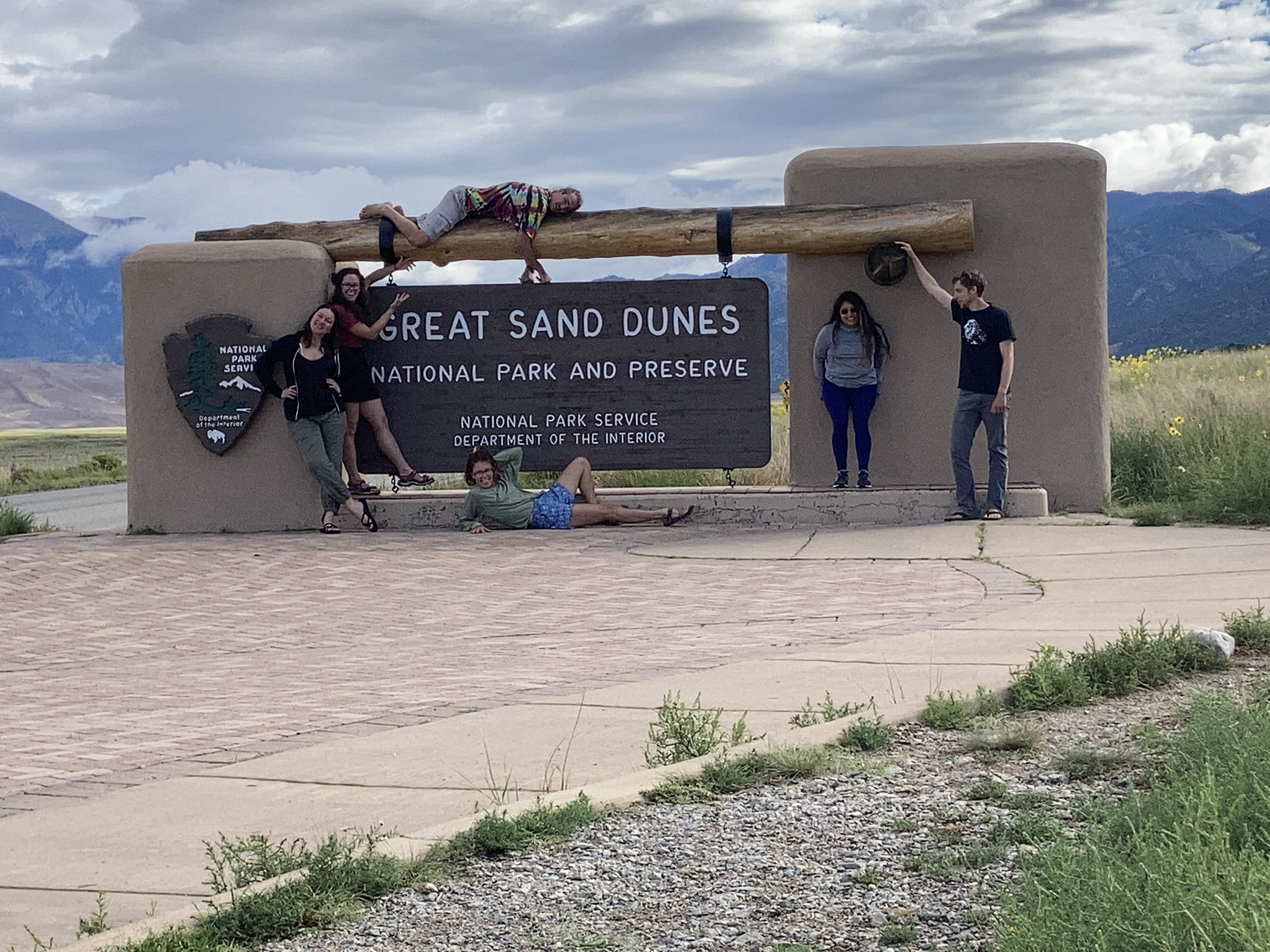 Field team at Great Sand Dunes entrance